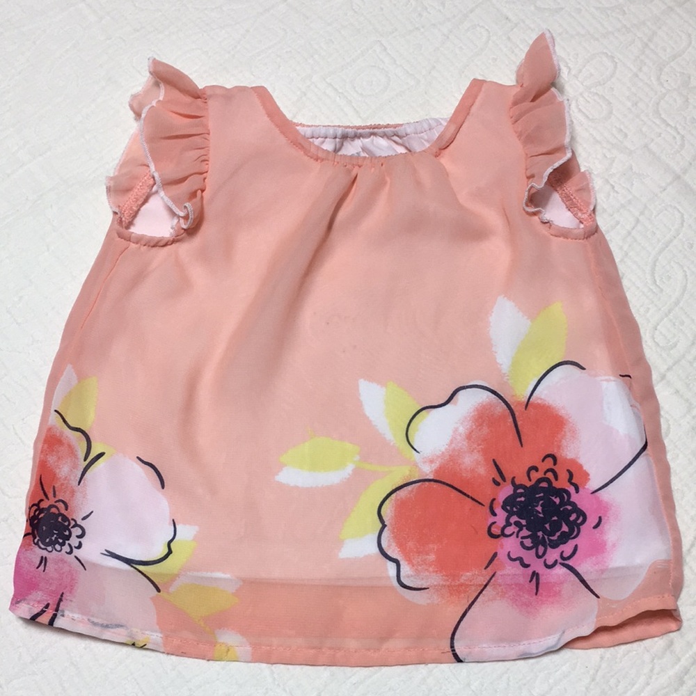12m (5/$20) Lightweight Floral Top by Healthtex